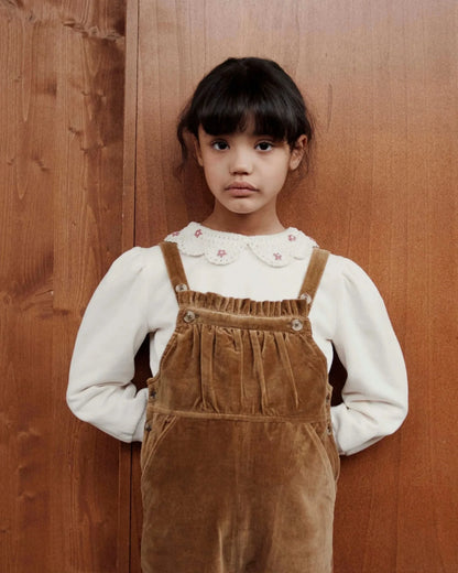 Girls' Dresses 2025 Fall New Arrivals Printed Embroidered Princess Dress Cotton Warm Girls' Jacket Peter Pan Collar Knit Sweater