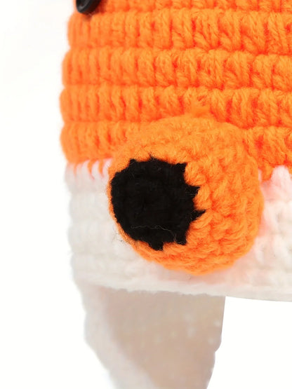 Newborn Photography Outfits Clothes Fox Costume Boy Girl Dress Romper Outfit Baby Handmade Hat Pants Photo Cosplay Photo Props