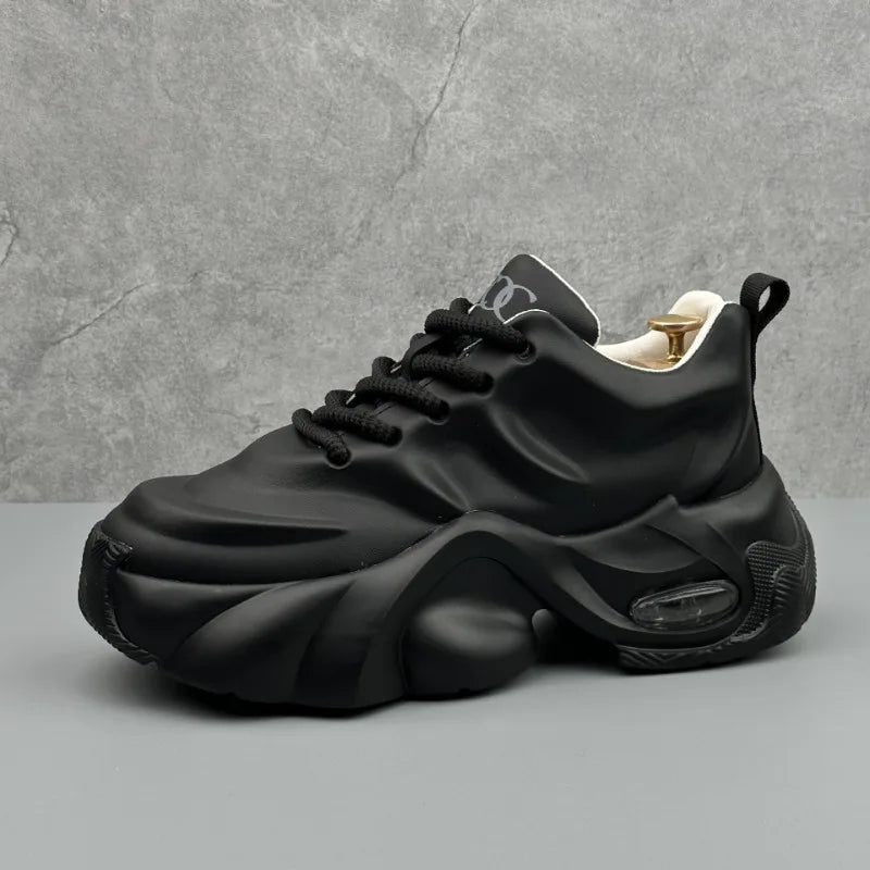 Men Shoes Designer Luxury Casual Sneakers Breathable Platform Shoes for Men Fashion Height Increasing Comfortable Non-slip Shoes   (Available)