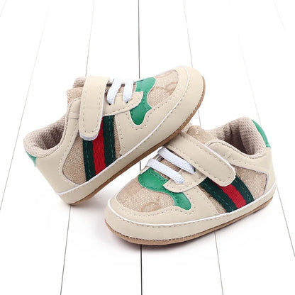 Newborn Infant Girls and Boys Sneakers Recreational Baptism Non-Slip Walking Shoes Fashionable 0-18M Casual Sports Shoes