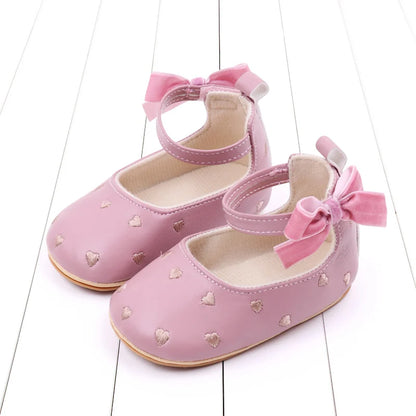 2025 New Baby Girl Shoes Cute Bowknot High Quality PU and TPR Sole Anti-slip Toddler Newborn 0-18 Months Prewalking Sandal