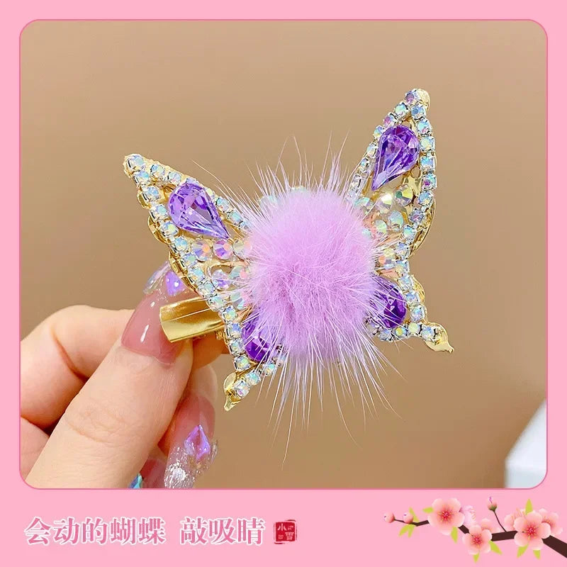 Clip Hair Accessories for Girls Butterfly Kids Bows Haar Clip Pins Pince Cheveux Cute Bands Star Barette Cheveux Fille Korean