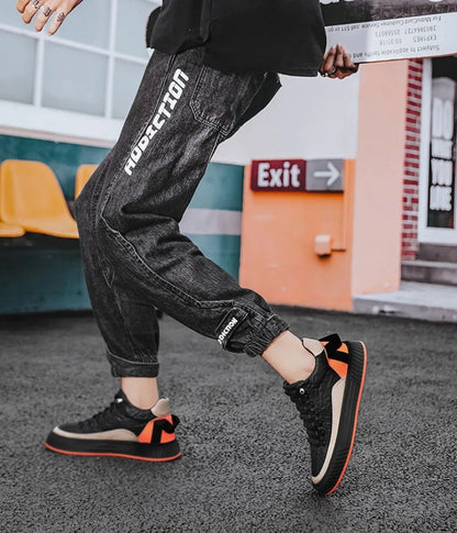 Men Sneakers Fashion Trend Luxury Brand Casual Flat Shoes Vulcanize Shoe Male Outdoors Non-slip wear-resistant Hiking Shoes 2023 (Available)