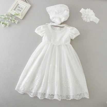 New Infant Dress Newborn Clothes Baby Christening Princess Party Dresses For Baby Girls Kids 1 Year Birthday Christmas 3 12 24M
