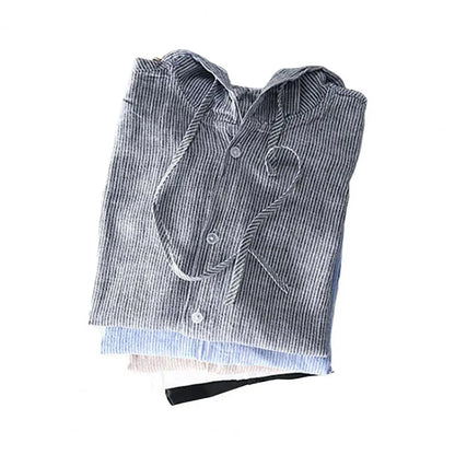 Men Summer Shirt Sun Anti UV Long Sleeve Hooded Drawstring Single breasted Soft Loose Breathable Cardigan Coat Top (Available)