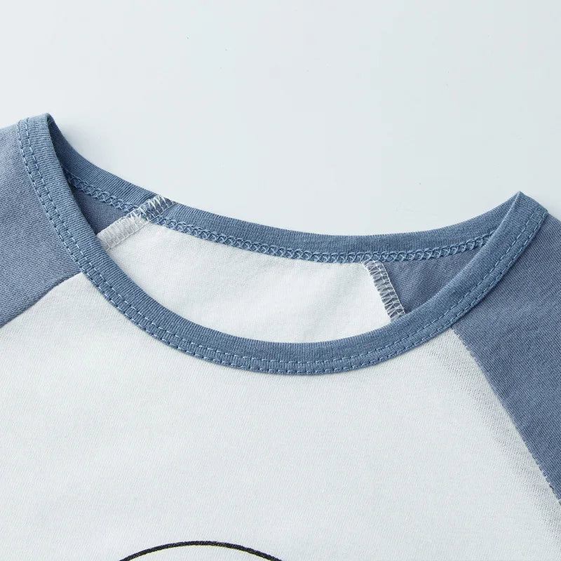 Summer Cartoon T-Shirt+Shorts 2-Piece Clothing Set Cotton Kids Boys Girls Casual Tracksuit Clothes Suits Outdoor Fashion 2-12Y