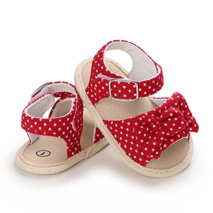 VALEN SINA 0-18M Newborn Baby Girls Summer Shoes Sandals First Walkers Newborn Shoes Casual Soft Sole Sandals Toddler Shoes (Available)