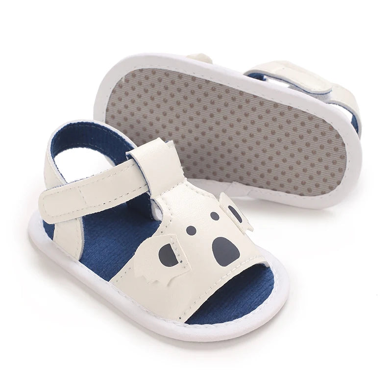HAIZHIW Cute Cartoon 0-18M Newborn Baby Boys Summer Shoes Sandals First Walkers Newborn Shoes Casual Soft Sole Sandals