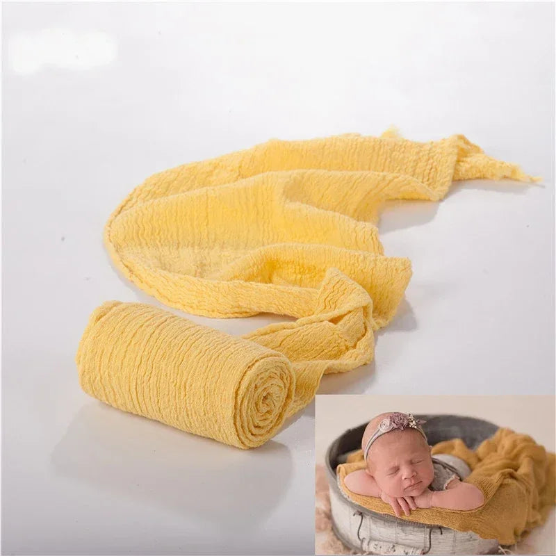 Newborn Photography Props Wrap Baby Blanket Soft Stretchable Cotton Swaddling Photography Backdrop Babies Accessories