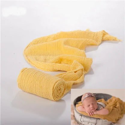 Newborn Photography Props Wrap Baby Blanket Soft Stretchable Cotton Swaddling Photography Backdrop Babies Accessories