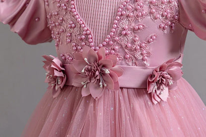 New Gorgeous Girls Party Dress Opening Ceremony Clothing Halloween Performance Dance Princess Skirt 4-12T Christmas dress