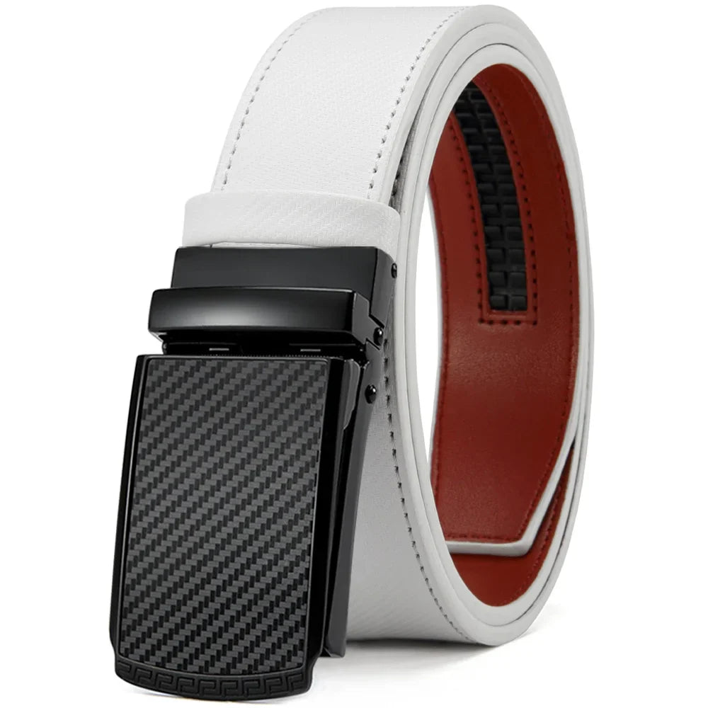 DOOPAI New Mens Belt Hollow Automatic Mens Belt Genuine Leather Luxury Belt  For Men Belt Male Strap Male Metal Automatic Buckle