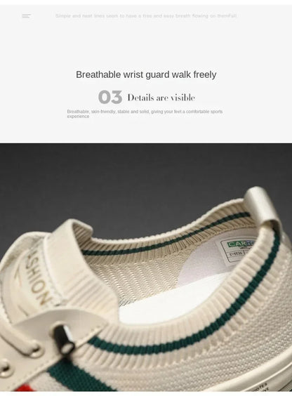 Fashion Sneakers for Men Light Mesh Breathable Outdoor Walking Loafers Male Flats Zapatos Para Hombres Luxury Men‘s Casual Shoes  (Available)