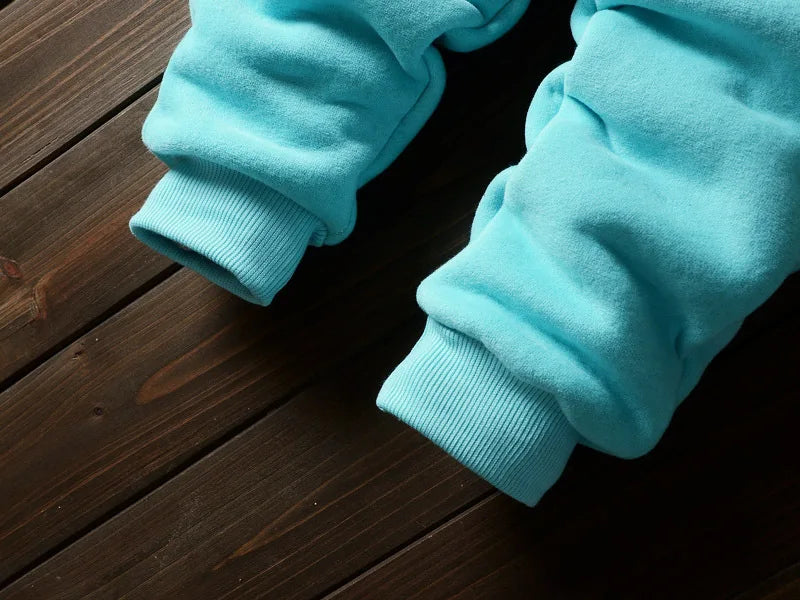Winter Baby Boys Clothing Sets 2024 Cartoon Toddler Boys Girls Warm Hooded Coats Pants Suit Kids Thick Tracksuit Clothes Set (Stock)