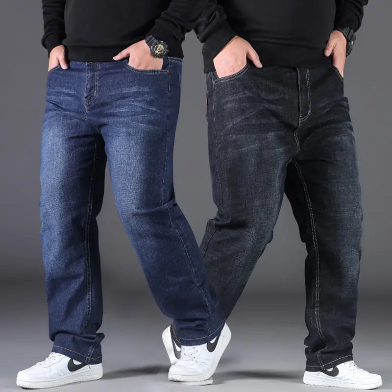 10XL Oversize Jeans For Men Fashion Loose Trousers Pants Plus Size Jeans Baggy Daily Work Clothing Big Jeans Trousers Pants Man (Available)