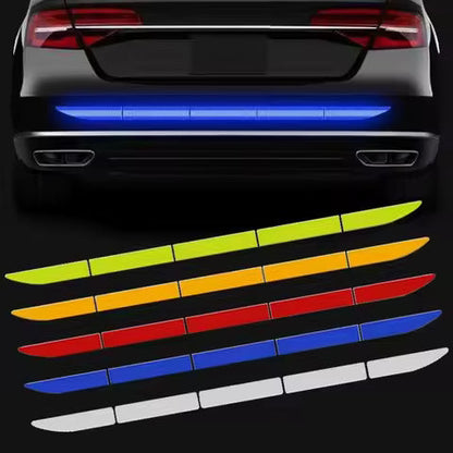 12Pcs/set Car Wheel Stripe Reflective Stickers Night Reflectors Adhesive Safety Decoration Waterproof Tapes For Bicycles Helmet  (Available)
