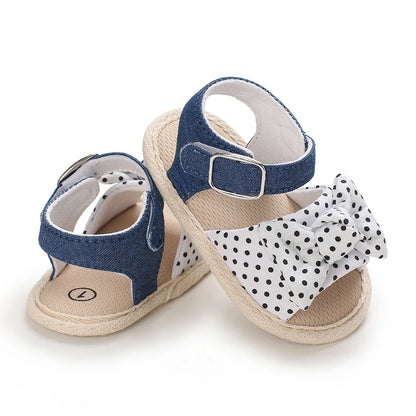 VALEN SINA 0-18M Newborn Baby Girls Summer Shoes Sandals First Walkers Newborn Shoes Casual Soft Sole Sandals Toddler Shoes (Available)