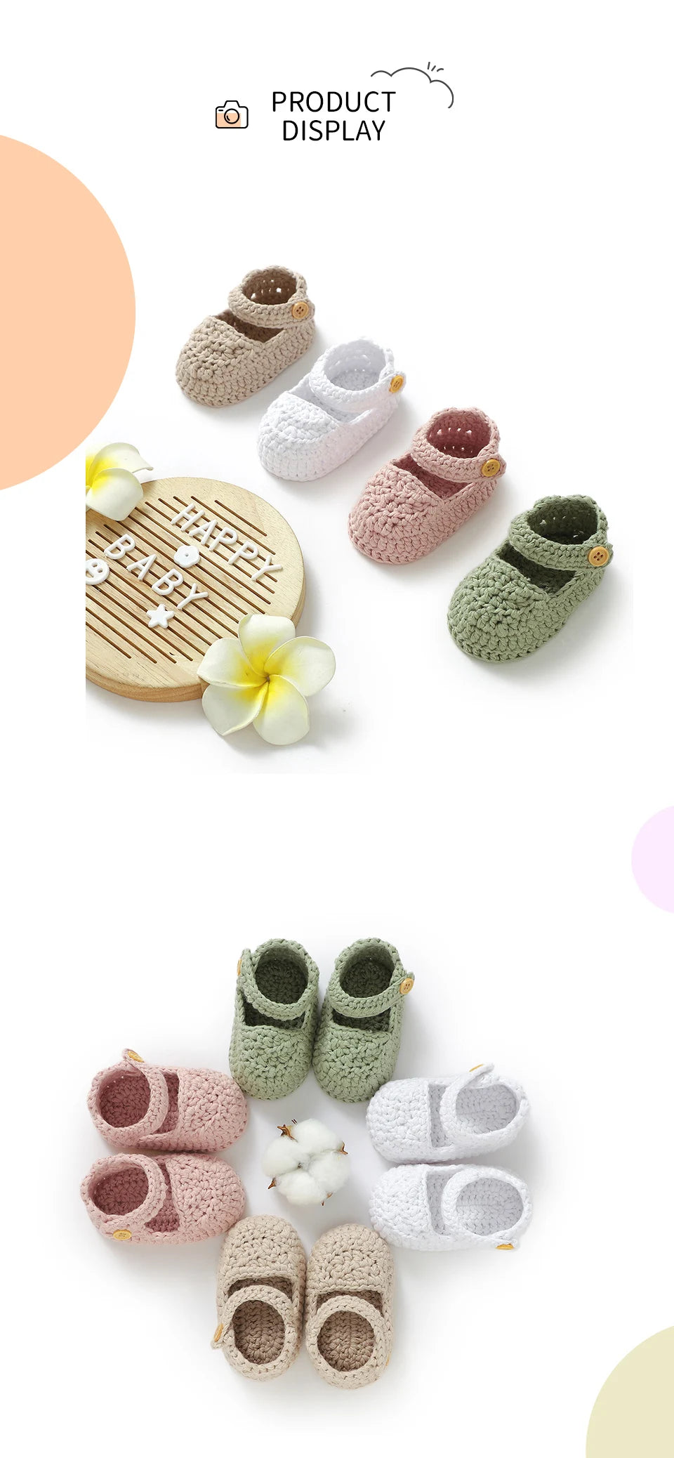 Newborn Baby Girl Shoes 0-1Y Fashion Pure Color Knit Infant Anti-Slip Soft Soled First Walkers Children Winter Walking Prewalker
