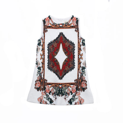 Young Children Vestidos De Fiesta Sleeveless Girls Summer Dresses Princess Girl Dresses European Style Wedding Girl Clothes