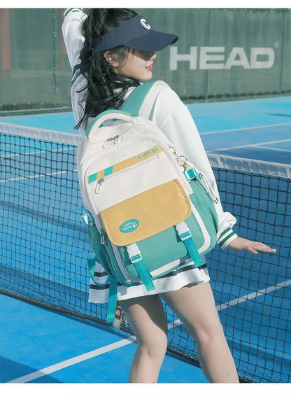 Backpack Children School Bag Back Pack For Boy Girl Kid Child Teenager Class Schoolbag Primary High Bookbag Female Women Teens