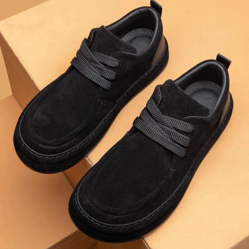 Men's Shoes Are Fashionable Brown Casual Shoes Made of Durable Suede Material Comfortable Walking Shoes Suitable for Daily Wear (Available)