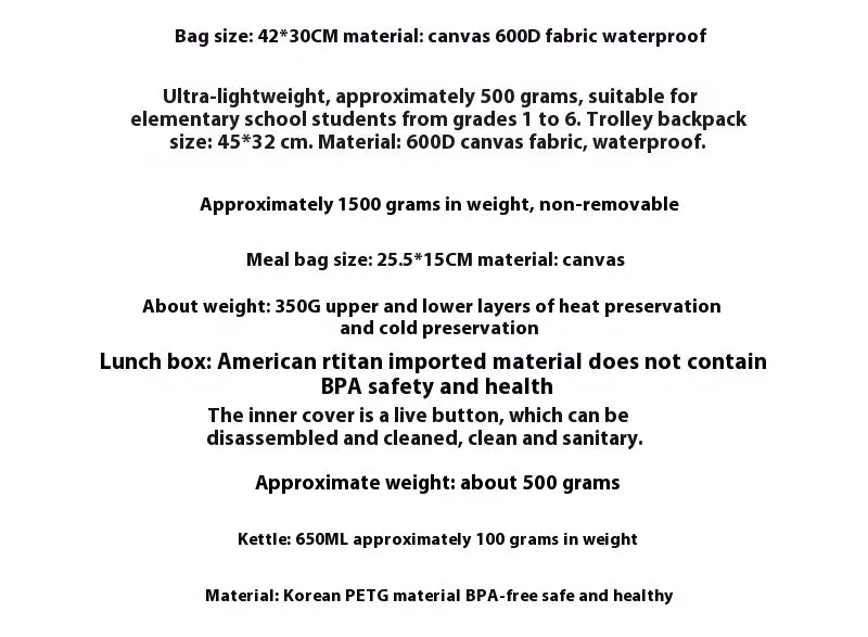 Australia Large-Capacity Schoolbag for Primary & Secondary School Students Girls Outdoor Leisure Backpack