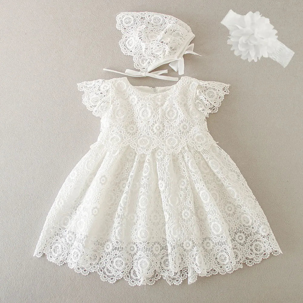 New Infant Dress Newborn Clothes Baby Christening Princess Party Dresses For Baby Girls Kids 1 Year Birthday Christmas 3 12 24M