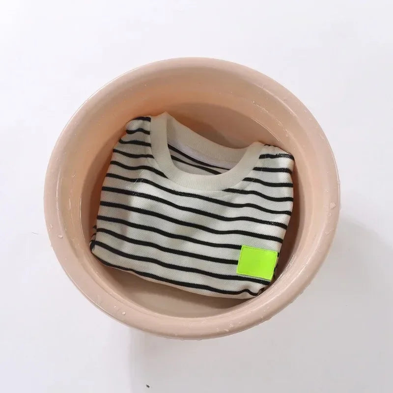 Summer Baby Boy Girls Clothes Set Children Stripe Tshirts and Shorts 2 Pieces Suit Kid Top Bottom Outfits Casual Tracksuits