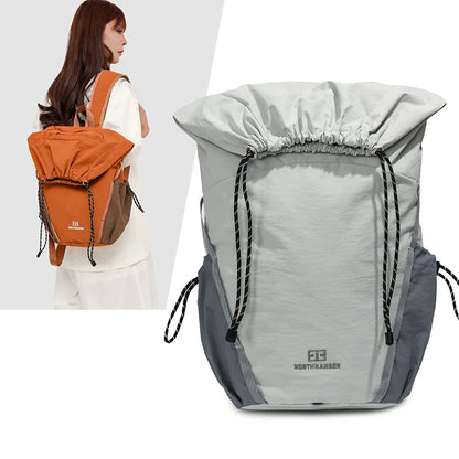 Women's Schoolbag - Ins Japanese-Style, Large-Capacity, Cute Drawstring Backpack, New Versatile Student Laptop Bag for Outdoor S
