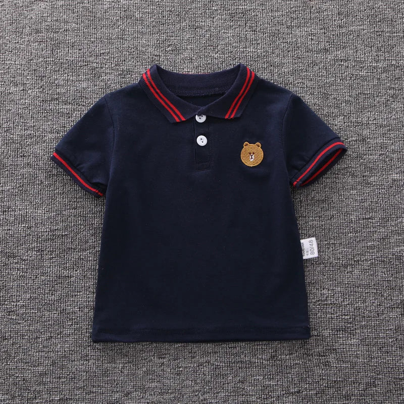 Baby Boy Clothes Summer Children Clothing Polo Shirt Sets Boys Short Toddler Sleeve T-shirt Kids Sports Suit 2pcs Cotton 1-5y (Available)