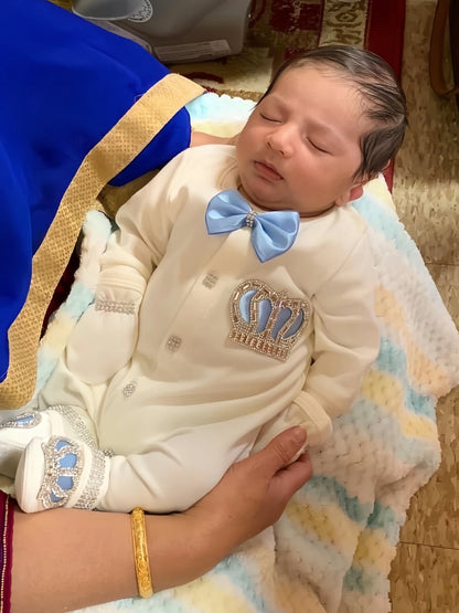 Newborn Boys Romper Clothes Formal Suit 4 Piece Vest Pants and Tie Dresswear Suit Set Welcome Home 40suyi days Celebrity outfit