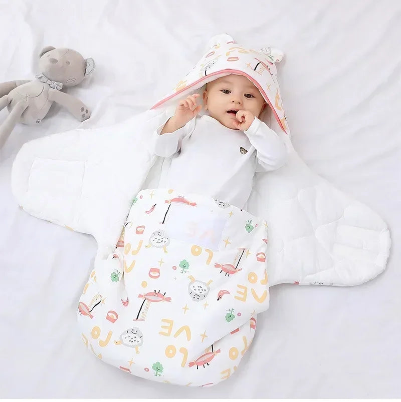 Newborns in The Delivery Room Are Wrapped in Swaddling Clothes and Sleeping Bags Made of Pure Cotton for Spring, Autumn, Winter