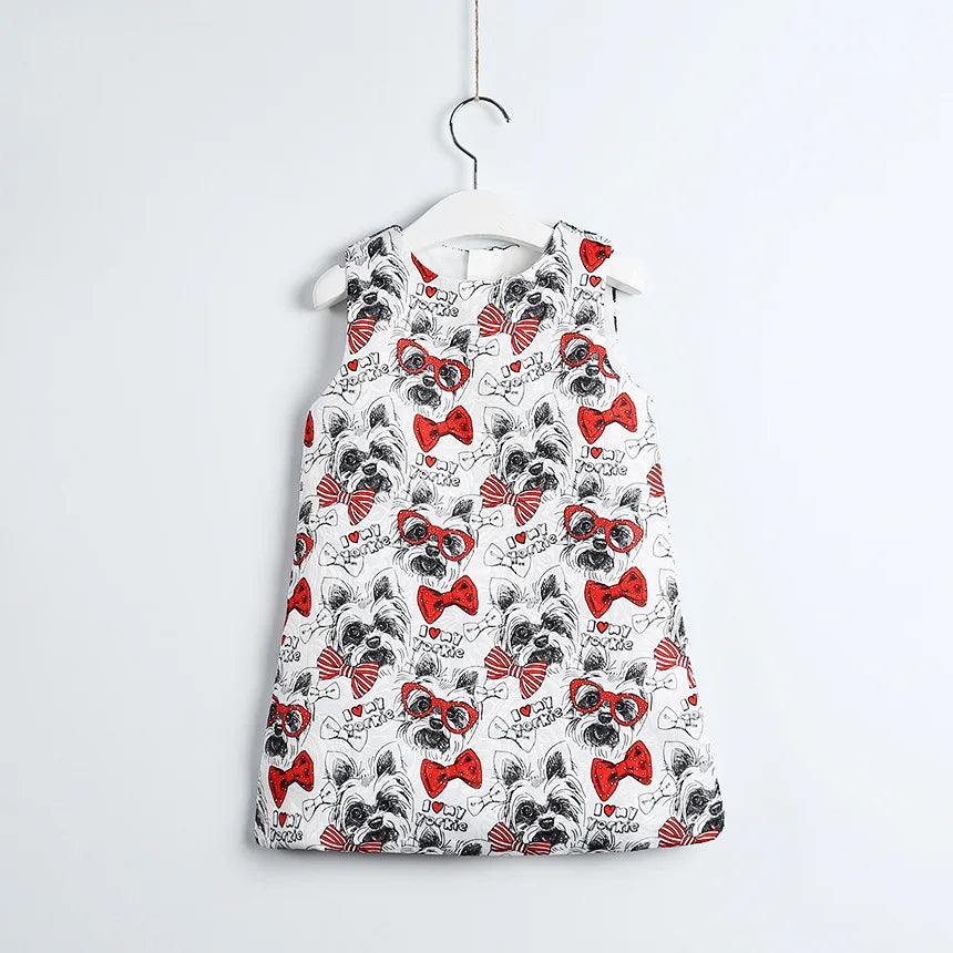 Young Children Vestidos De Fiesta Sleeveless Girls Summer Dresses Princess Girl Dresses European Style Wedding Girl Clothes