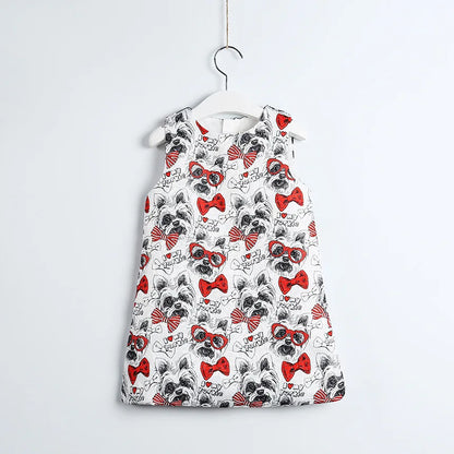 Young Children Vestidos De Fiesta Sleeveless Girls Summer Dresses Princess Girl Dresses European Style Wedding Girl Clothes