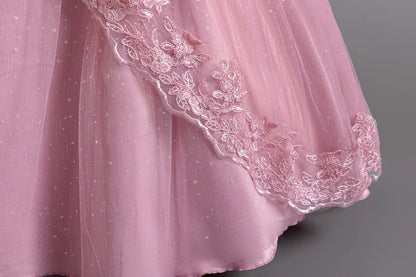 New Gorgeous Girls Party Dress Opening Ceremony Clothing Halloween Performance Dance Princess Skirt 4-12T Christmas dress