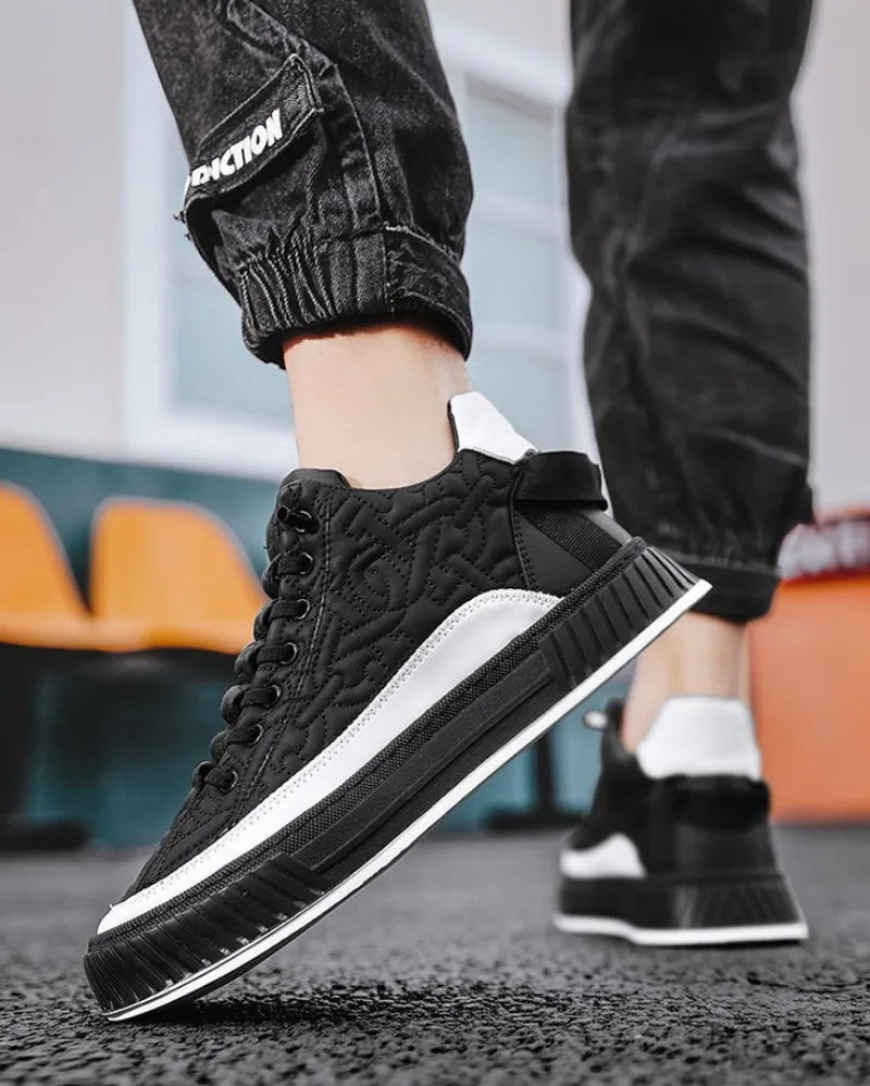 Men Sneakers Fashion Trend Luxury Brand Casual Flat Shoes Vulcanize Shoe Male Outdoors Non-slip wear-resistant Hiking Shoes 2023 (Available)