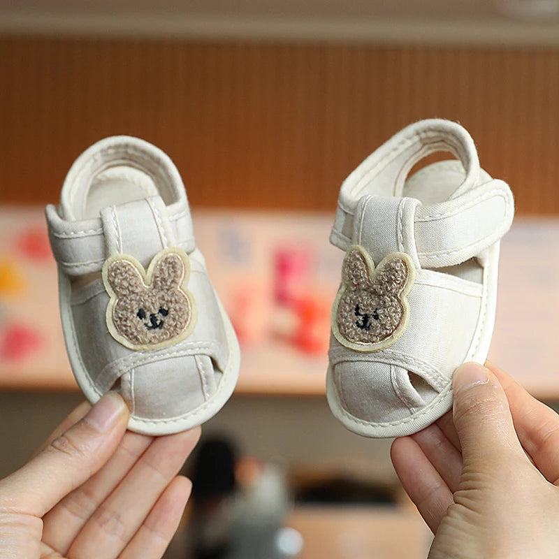 Cute Cartoon 0-18M Newborn Baby Girls Summer Shoes Sandals First Walkers Newborn Shoes Casual Soft Sole Sandals Toddler Shoes