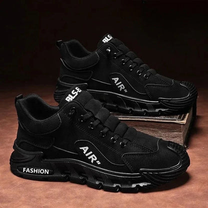 Men's Work Shoes 2025 New Sle Breathable Slip-On Anti-Slip Wear-Resistant Casual Sports Shoes Thick Bottom Labor Protection (Available)