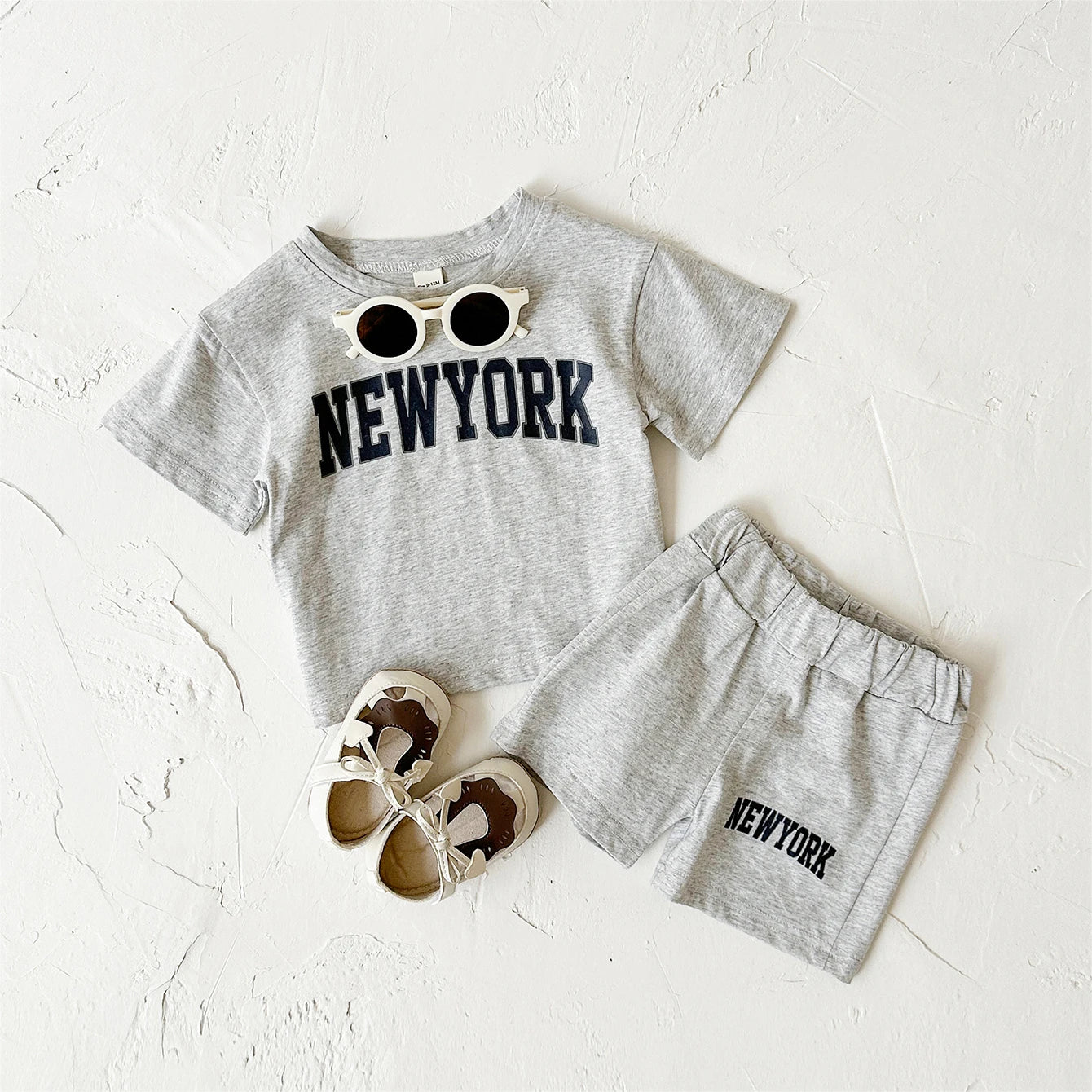 Summer Hot Baby Boys Clothes Pure Cotton Short Sleeved+Shorts Set Letter Printed T-shirt Sports Set Baby Girl Newborn 2PCS
