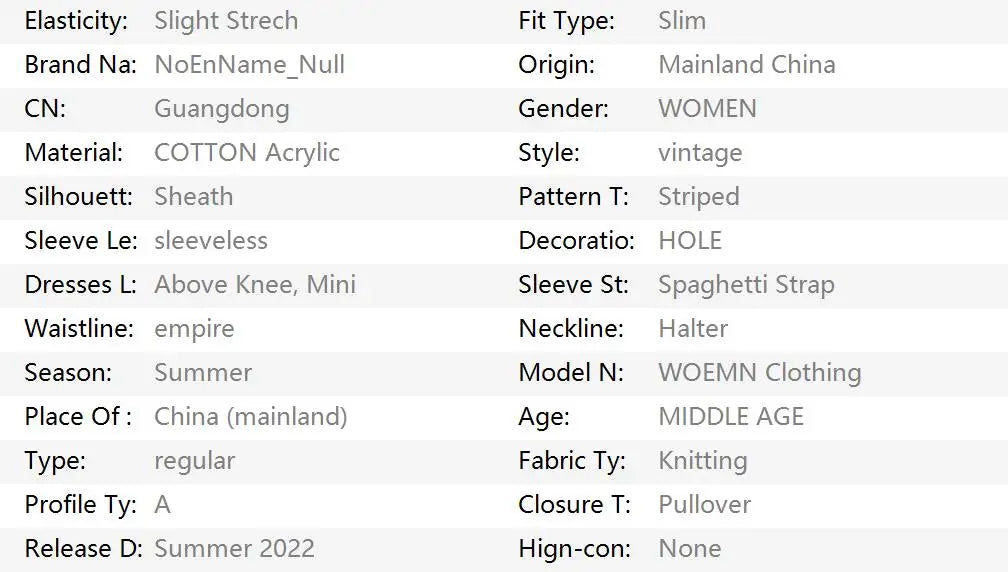 Punk Sexy Dresses Women Clothes Summer Vintage 90s Sweet Girl Korea Dress High Waist Slim Gothic Harajuku Y2k Short Halter Dress