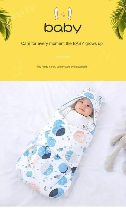 Newborns in The Delivery Room Are Wrapped in Swaddling Clothes and Sleeping Bags Made of Pure Cotton for Spring, Autumn, Winter
