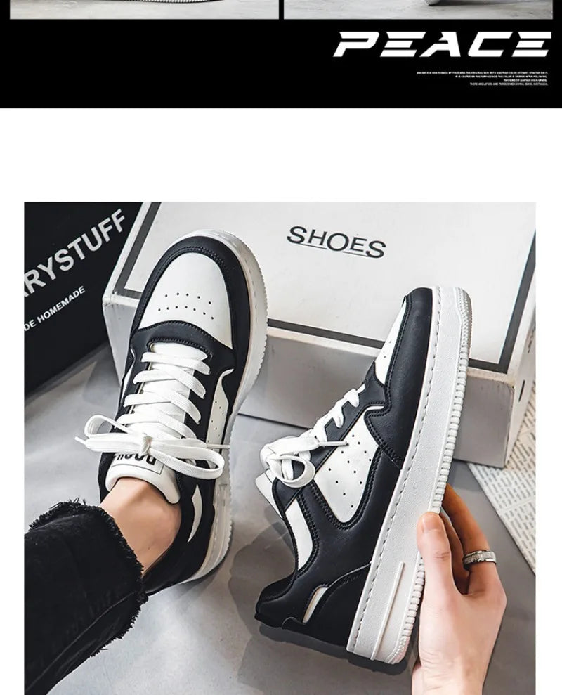 Men's Shoes Classic Black White Sneakers Fashion Tenis Training Shoes for Men Youth Student Sports Running Shoe New Casual Shoes