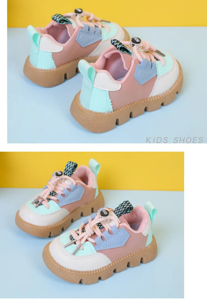 Baby Shoes 2023 New Fashion Casual Girls Boys Sneakers Lace Up Comfortable Breathable Tenis Shoes For Infant Walking Kids Shoes