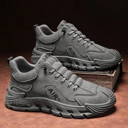 Men's Work Shoes 2025 New Sle Breathable Slip-On Anti-Slip Wear-Resistant Casual Sports Shoes Thick Bottom Labor Protection (Available)