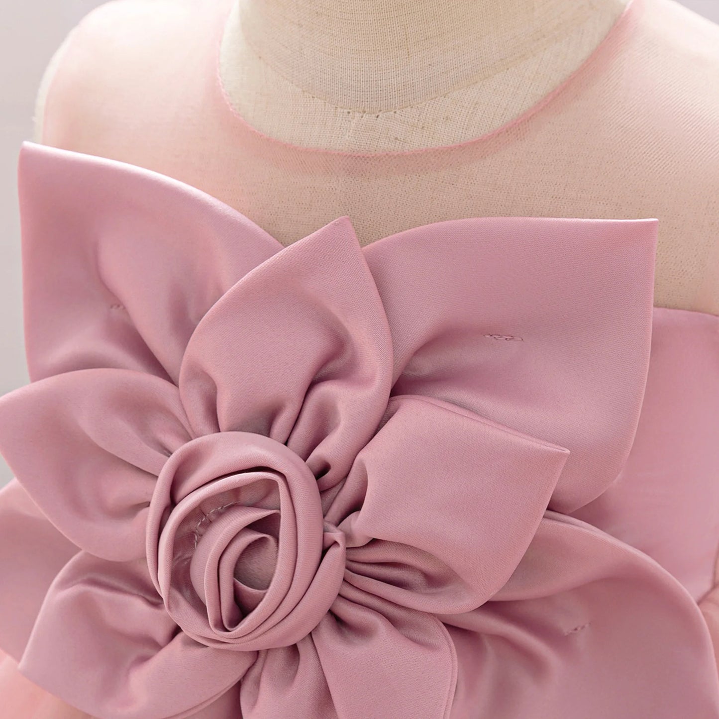 Baby Party Dress Girls Floral Tutu Princes Dresses Kids Flower Wedding Dress Toddler Birthday Baptism Prom Gown