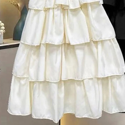 Girls Summer Dress Children Layers Slip Long Gown Kids Birthday Party Vestidos Clothes New Teenager Casual Sling Clothing