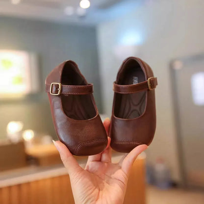 New Baby Shoes Leather Baby Girl Autumn Rubber Sole Anti-slip Multicolor Elegant Toddler First Walkers Newborn Crib Toddler Shoe
