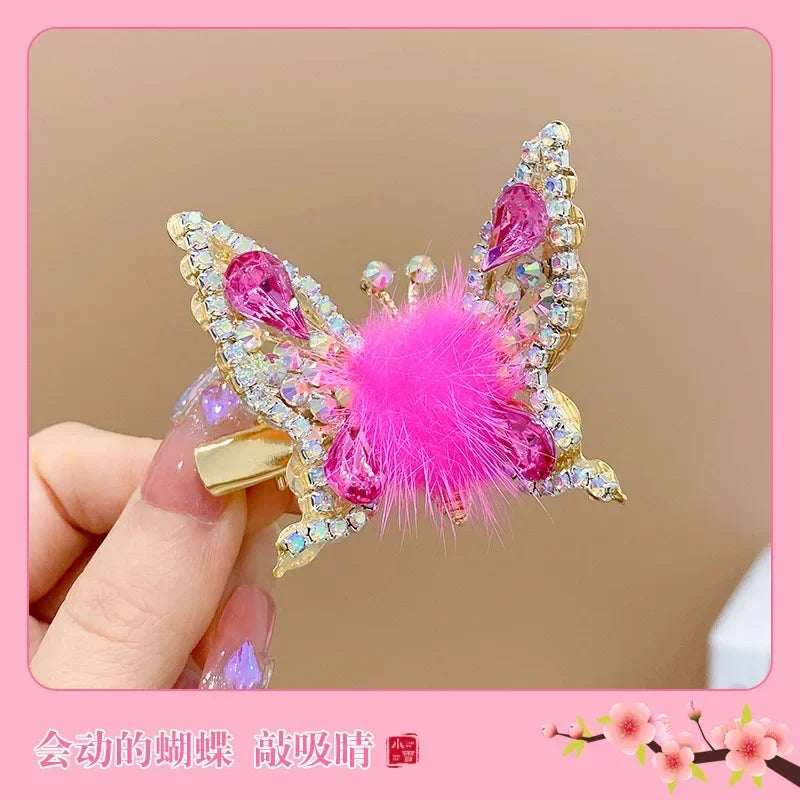 Clip Hair Accessories for Girls Butterfly Kids Bows Haar Clip Pins Pince Cheveux Cute Bands Star Barette Cheveux Fille Korean