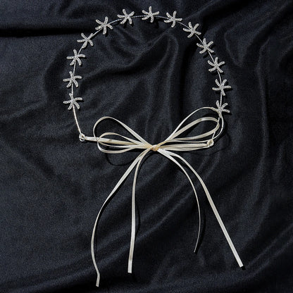 Headbands tiaras wedding accessories for women starfish shaped rhinestone hairbands fairy bride princess headwear hair jewelry