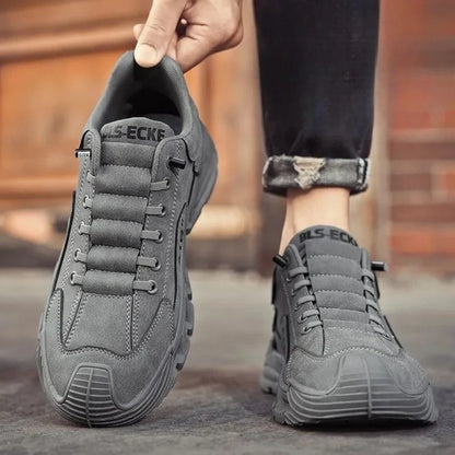 Men's Work Shoes 2025 New Sle Breathable Slip-On Anti-Slip Wear-Resistant Casual Sports Shoes Thick Bottom Labor Protection (Available)